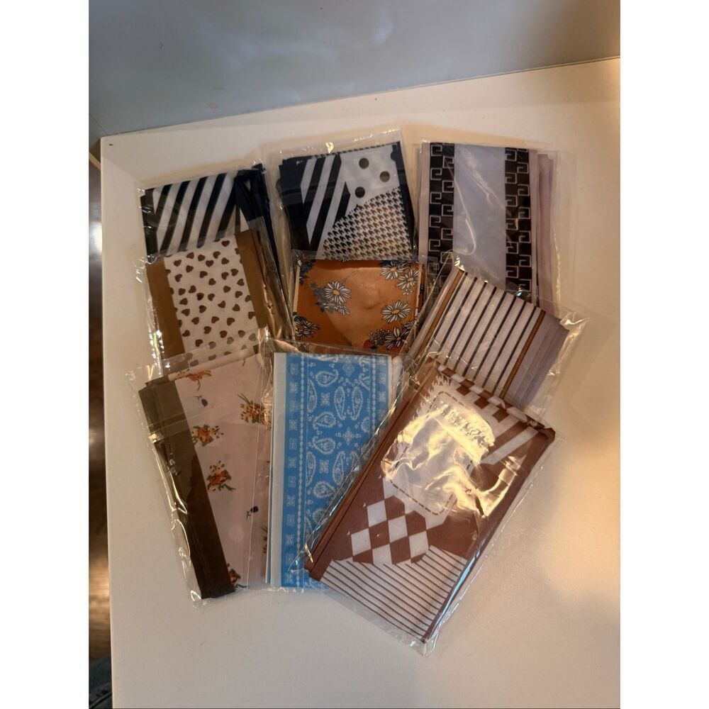Set of 9 Women’s Assorted Twilly Purse Scarves Mixed Prints Bundle NWT